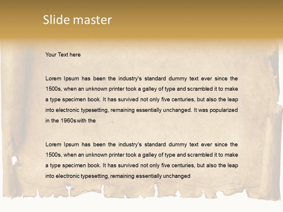 Old Historic Grunge PowerPoint Template