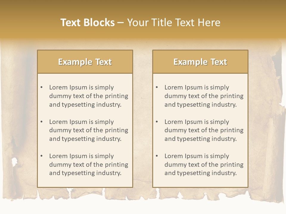 Old Historic Grunge PowerPoint Template