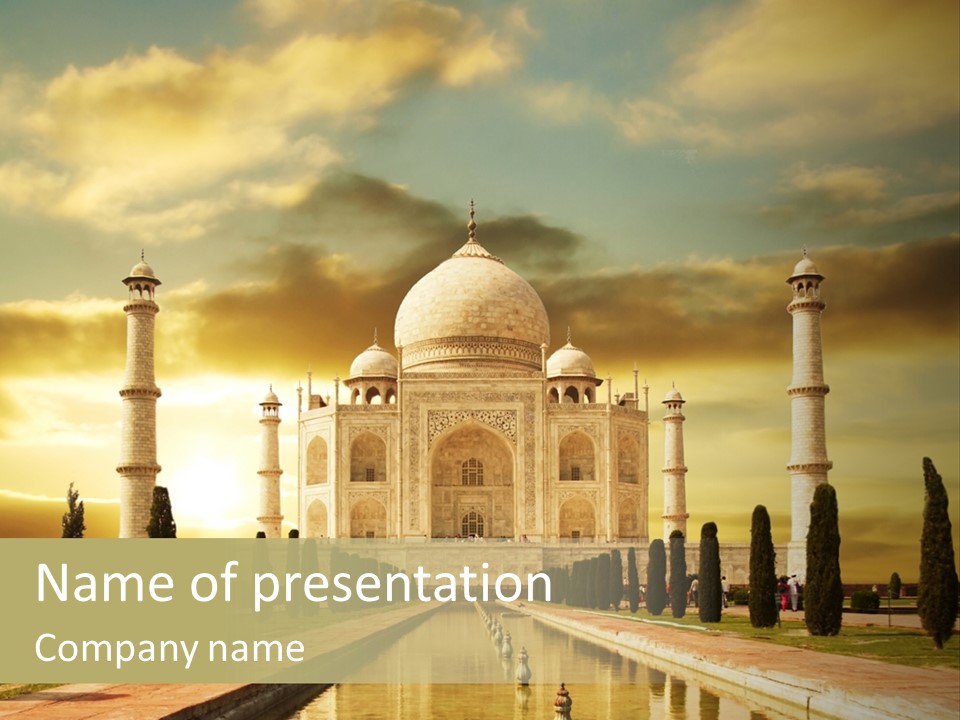 Religion Tower India PowerPoint Template