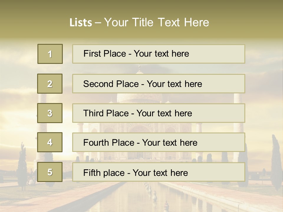 Religion Tower India PowerPoint Template