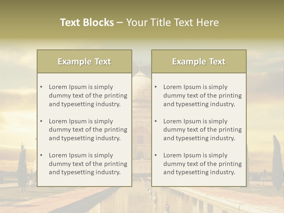 Religion Tower India PowerPoint Template