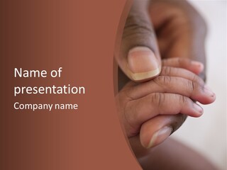 African Baby Fingers PowerPoint Template