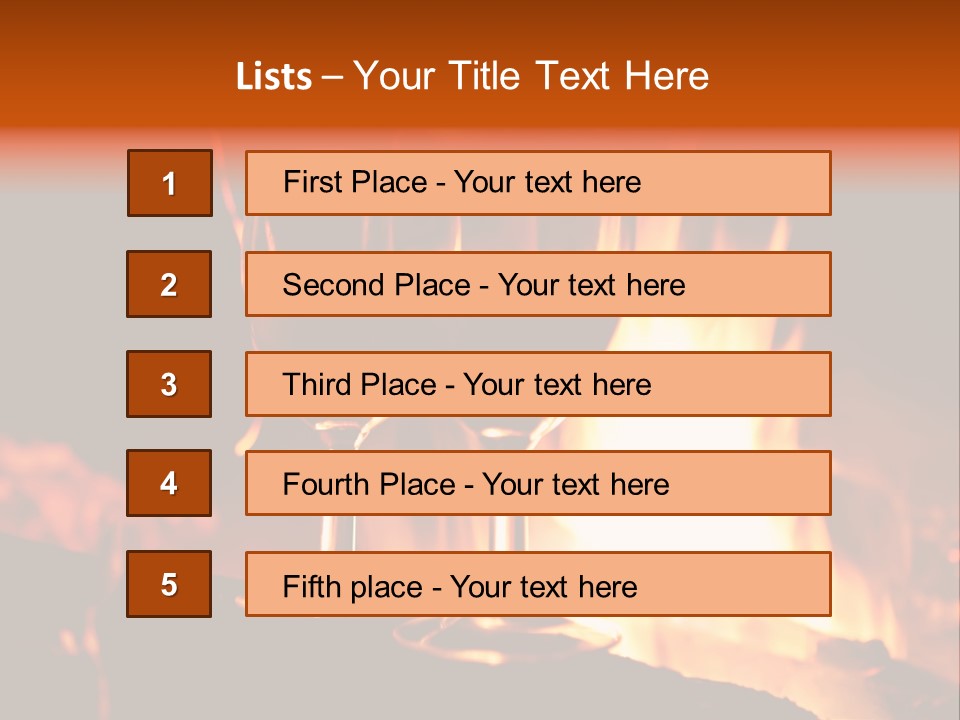 Objects Brown Young PowerPoint Template