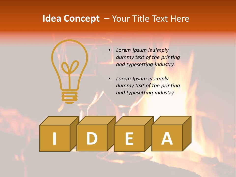 Objects Brown Young PowerPoint Template