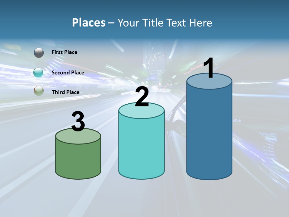 Speedometer Dash Twilight PowerPoint Template