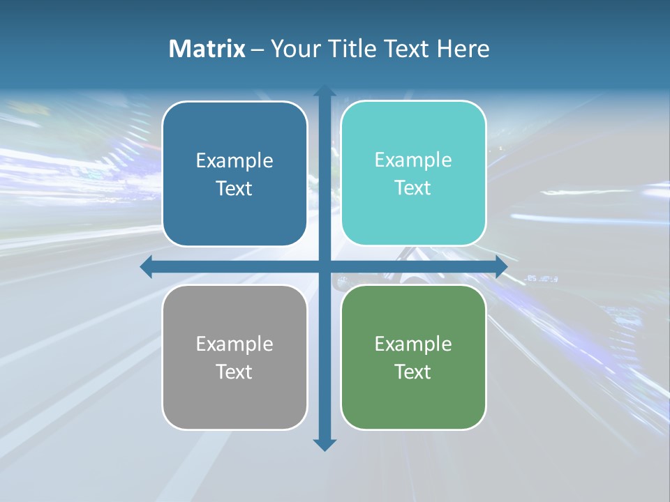 Speedometer Dash Twilight PowerPoint Template