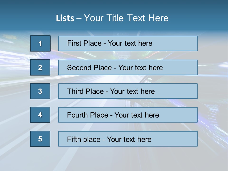Speedometer Dash Twilight PowerPoint Template