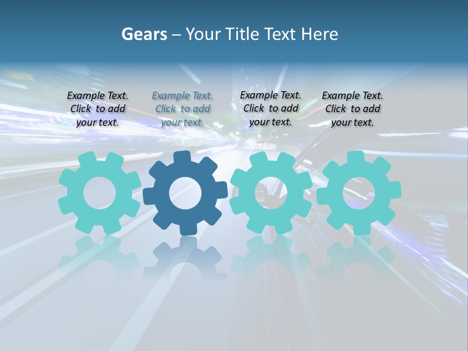 Speedometer Dash Twilight PowerPoint Template