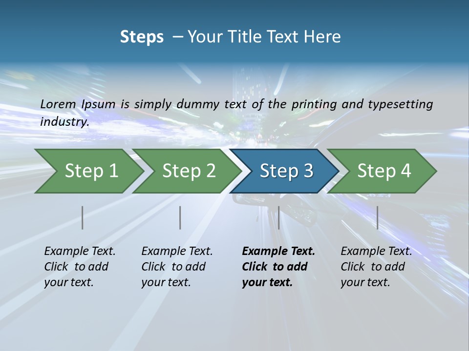 Speedometer Dash Twilight PowerPoint Template