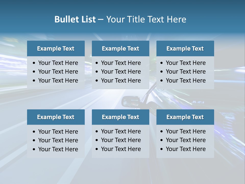 Speedometer Dash Twilight PowerPoint Template