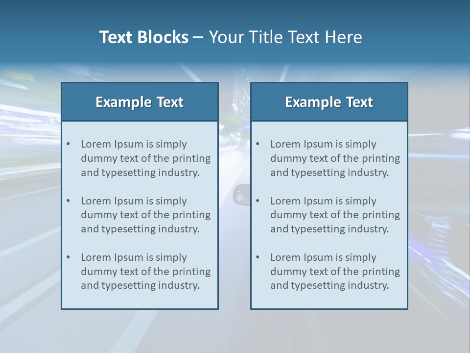 Speedometer Dash Twilight PowerPoint Template