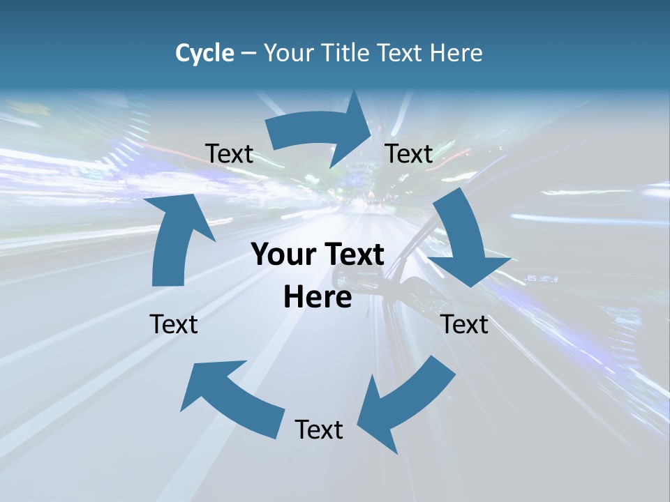 Speedometer Dash Twilight PowerPoint Template