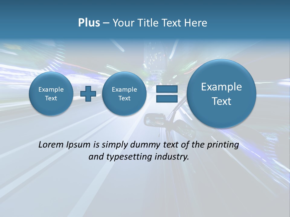 Speedometer Dash Twilight PowerPoint Template