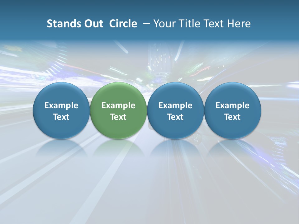 Speedometer Dash Twilight PowerPoint Template