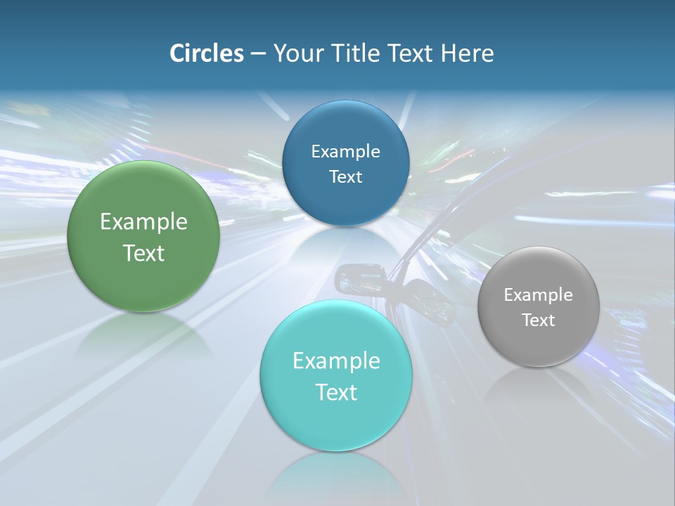 Speedometer Dash Twilight PowerPoint Template