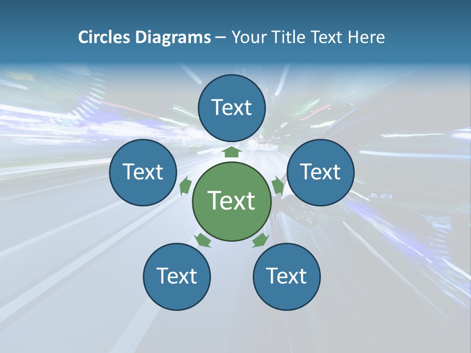 Speedometer Dash Twilight PowerPoint Template