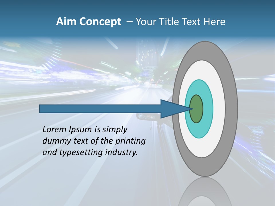 Speedometer Dash Twilight PowerPoint Template