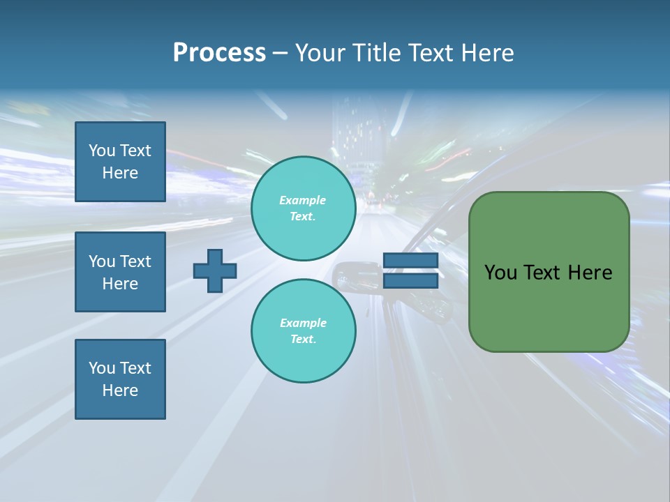 Speedometer Dash Twilight PowerPoint Template