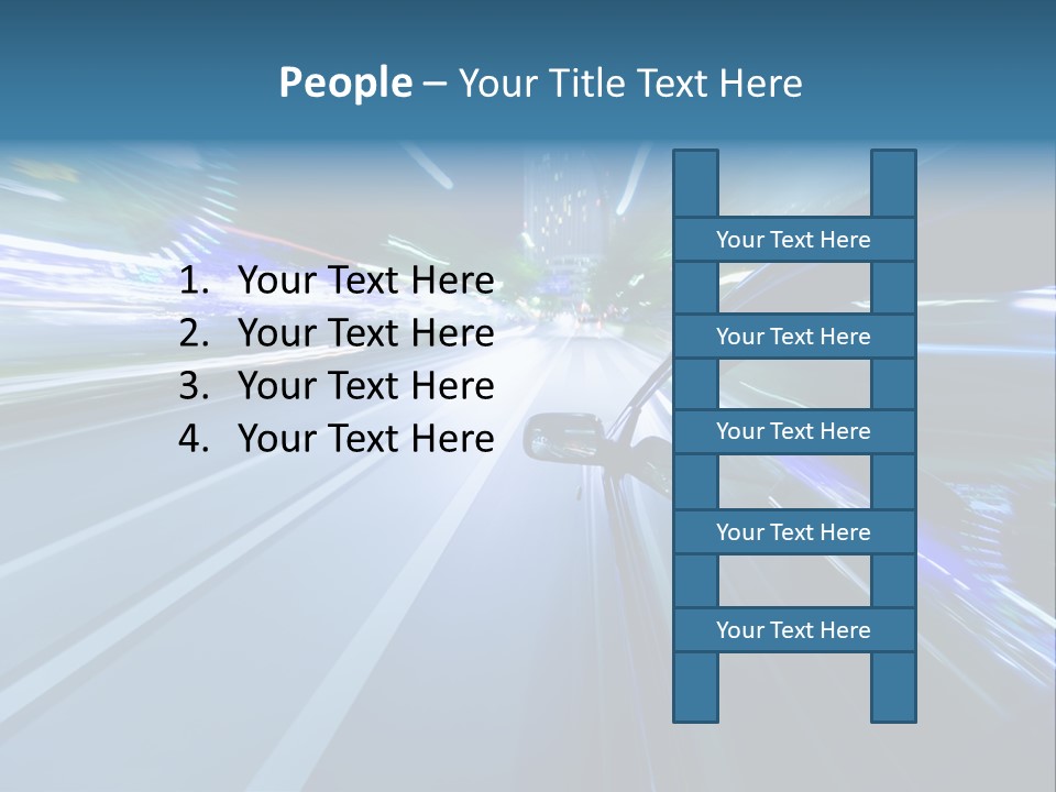 Speedometer Dash Twilight PowerPoint Template