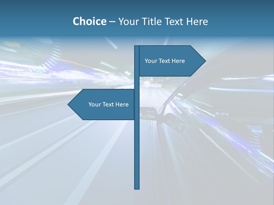 Speedometer Dash Twilight PowerPoint Template