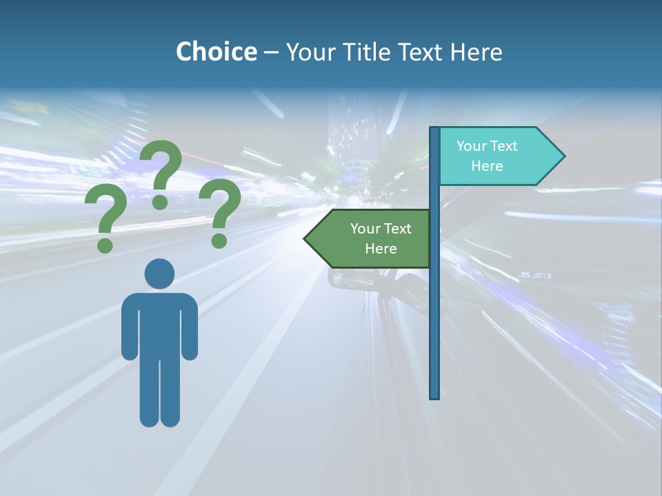 Speedometer Dash Twilight PowerPoint Template