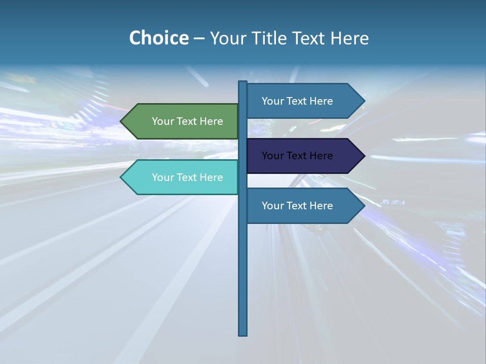 Speedometer Dash Twilight PowerPoint Template