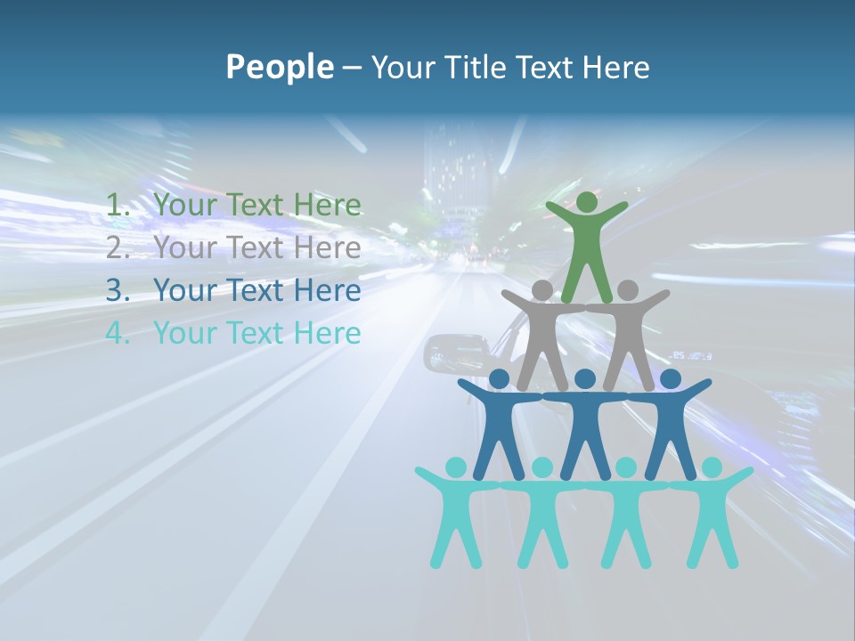 Speedometer Dash Twilight PowerPoint Template