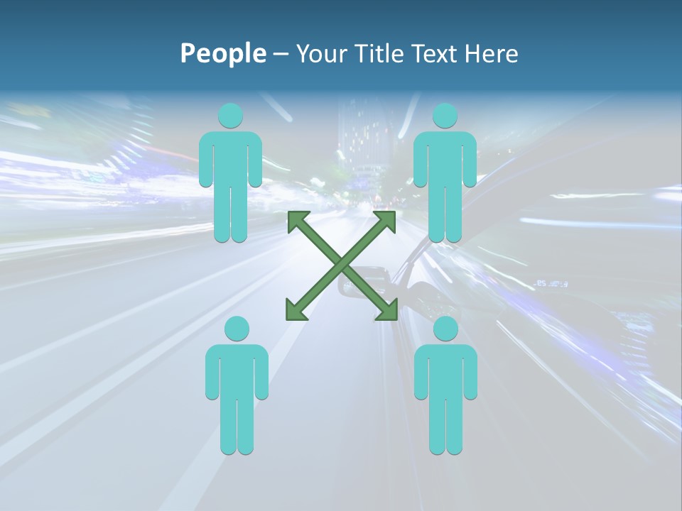 Speedometer Dash Twilight PowerPoint Template