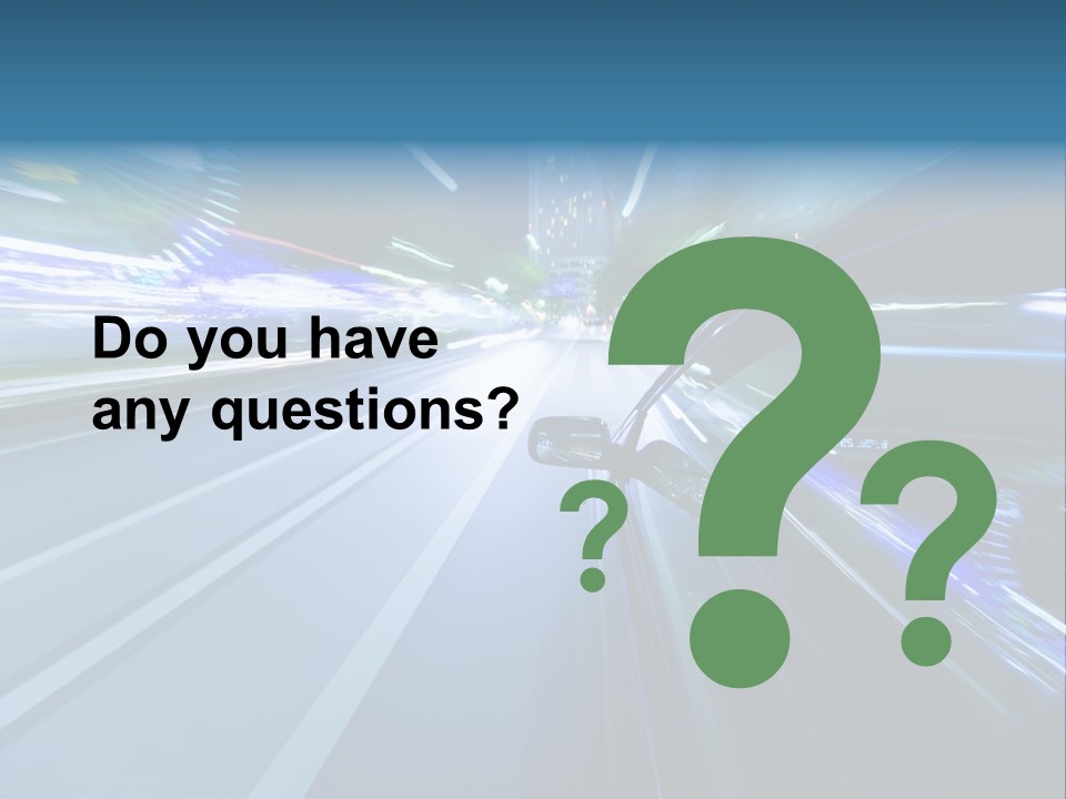 Speedometer Dash Twilight PowerPoint Template