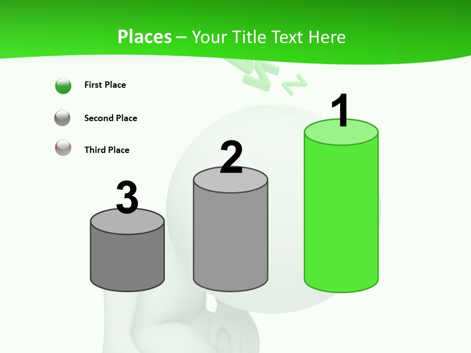 Exhausted Background Green PowerPoint Template