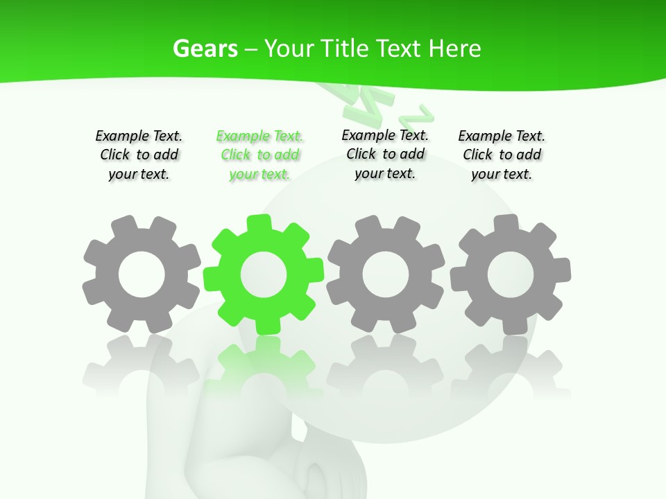 Exhausted Background Green PowerPoint Template