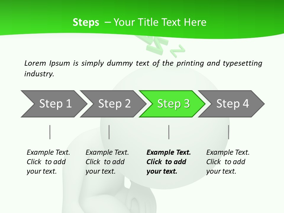 Exhausted Background Green PowerPoint Template