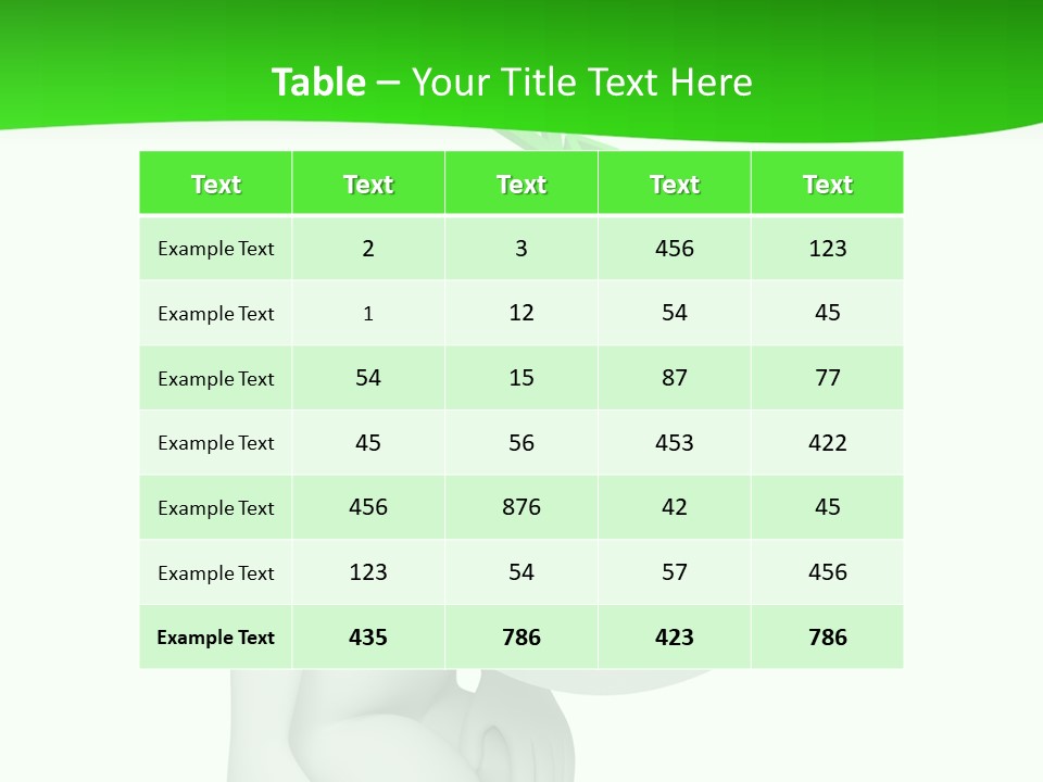 Exhausted Background Green PowerPoint Template