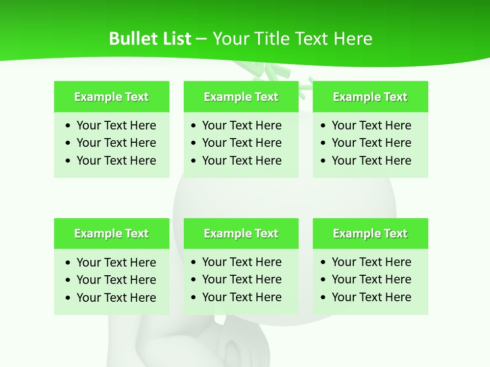 Exhausted Background Green PowerPoint Template