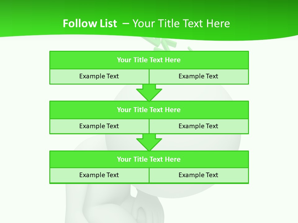 Exhausted Background Green PowerPoint Template
