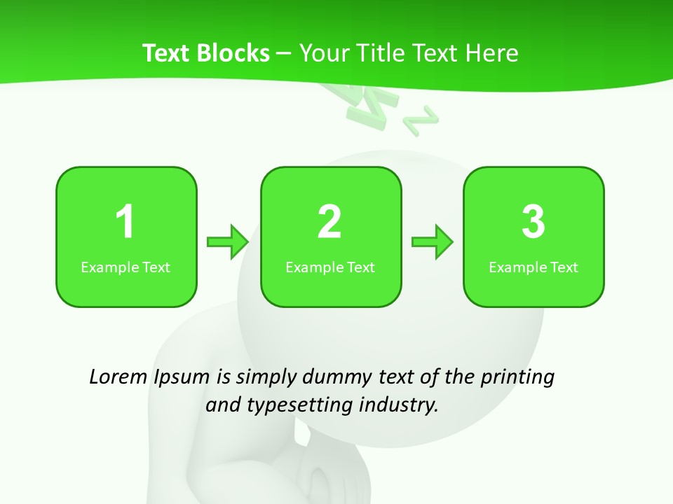 Exhausted Background Green PowerPoint Template