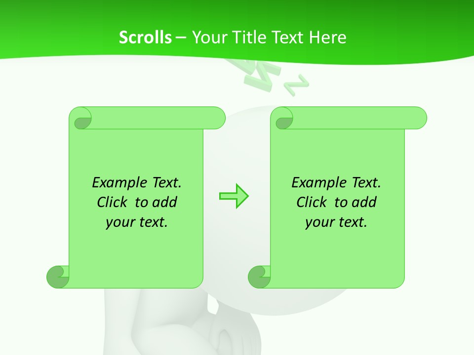 Exhausted Background Green PowerPoint Template