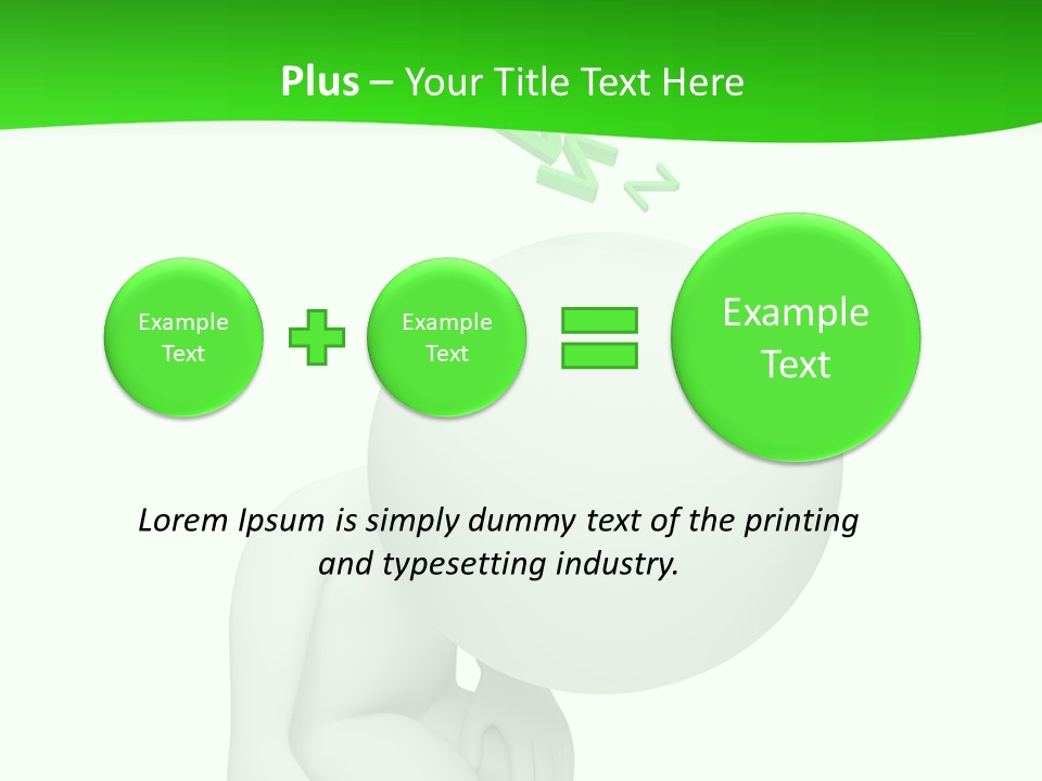 Exhausted Background Green PowerPoint Template