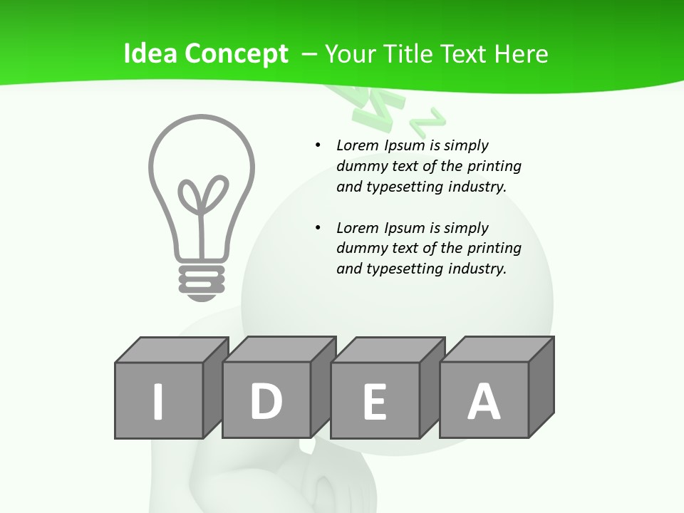 Exhausted Background Green PowerPoint Template