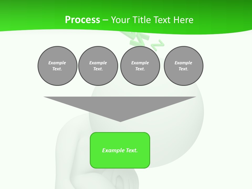 Exhausted Background Green PowerPoint Template
