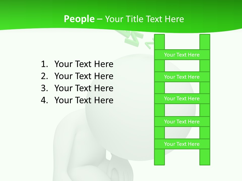 Exhausted Background Green PowerPoint Template