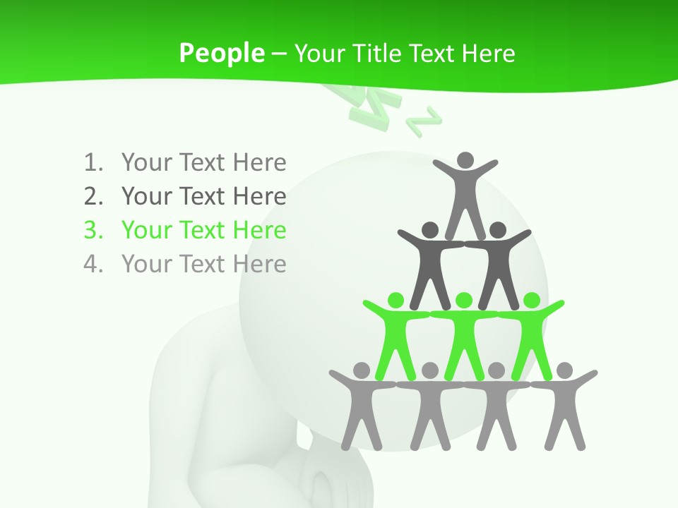 Exhausted Background Green PowerPoint Template