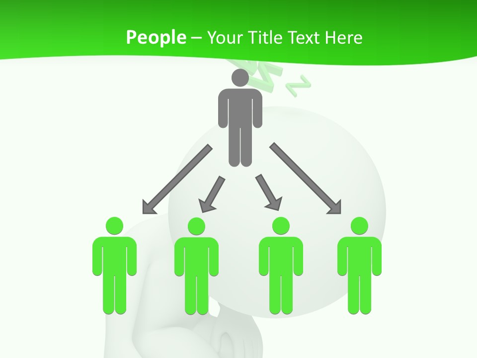 Exhausted Background Green PowerPoint Template