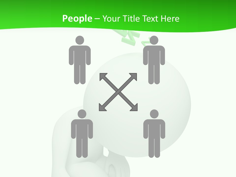 Exhausted Background Green PowerPoint Template