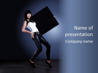 Model Fake Style PowerPoint Template