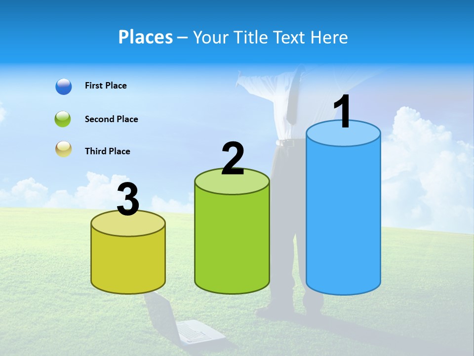 Grass Meadow Tie PowerPoint Template
