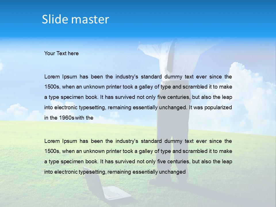 Grass Meadow Tie PowerPoint Template