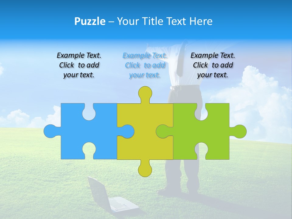 Grass Meadow Tie PowerPoint Template