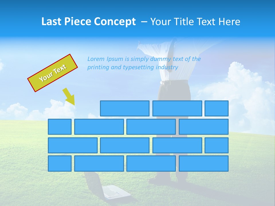 Grass Meadow Tie PowerPoint Template