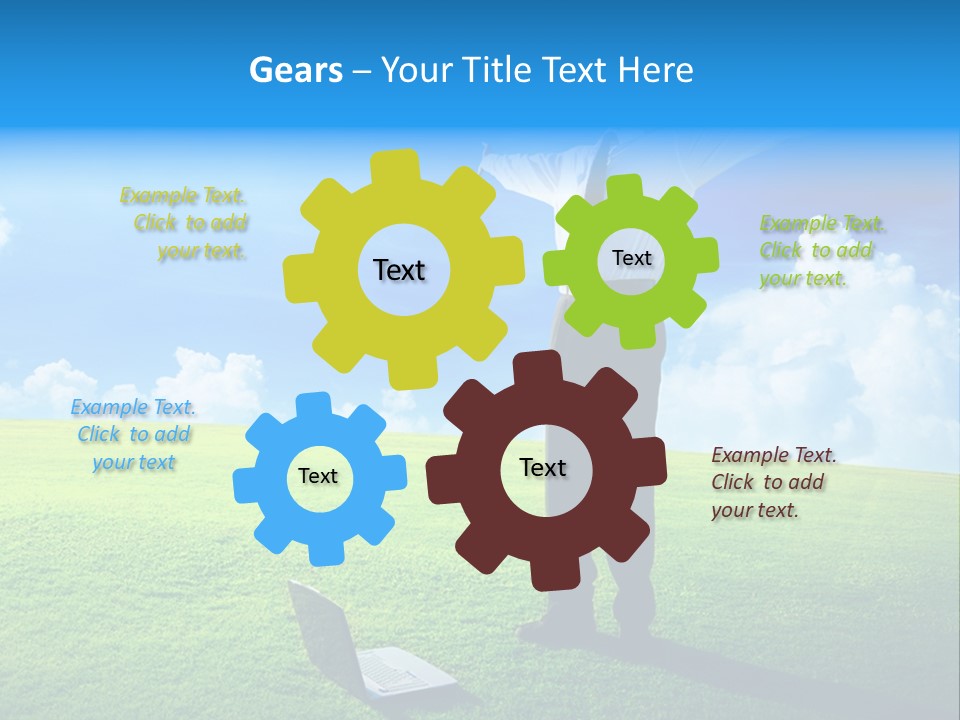 Grass Meadow Tie PowerPoint Template